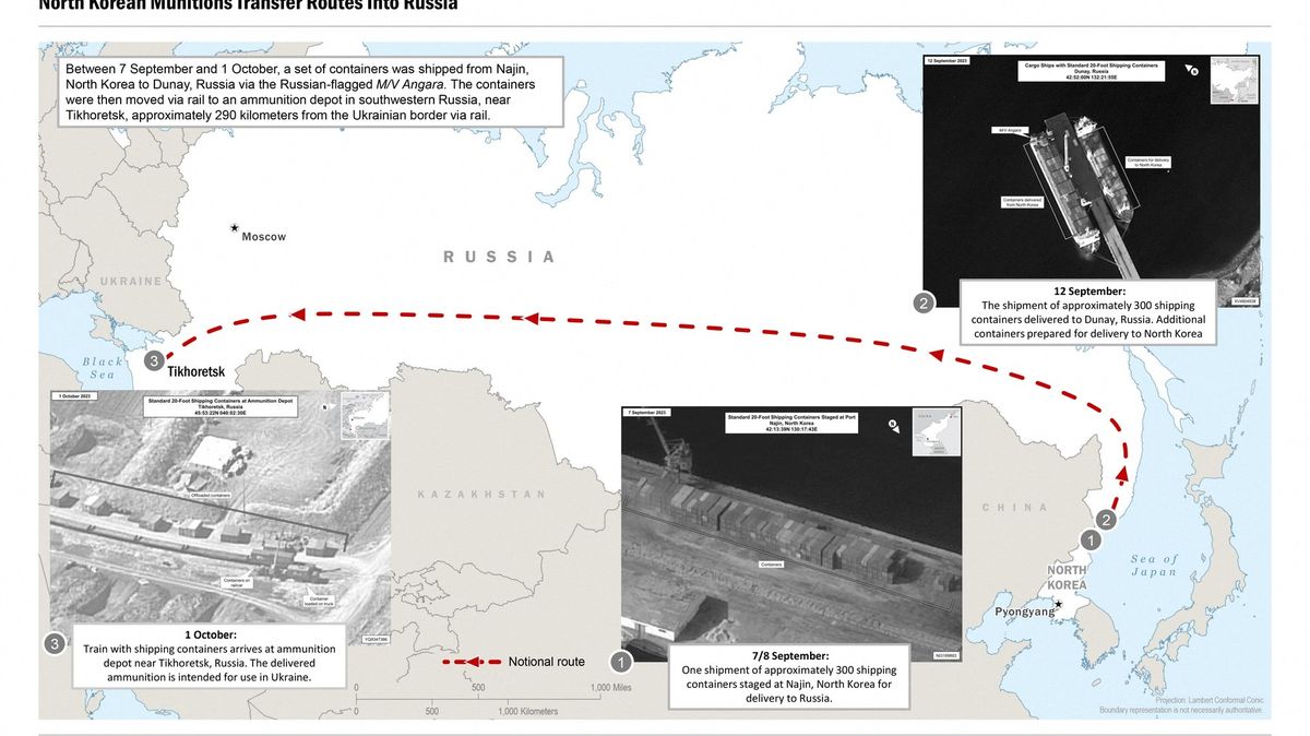 Tisíc kontejnerů s municí plulo z KLDR do Ruska. USA zachytily pohyb lodě